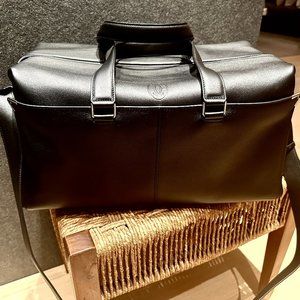 NEW BLACK LEATHER MUST DE CARTIER WEEKEND BAG